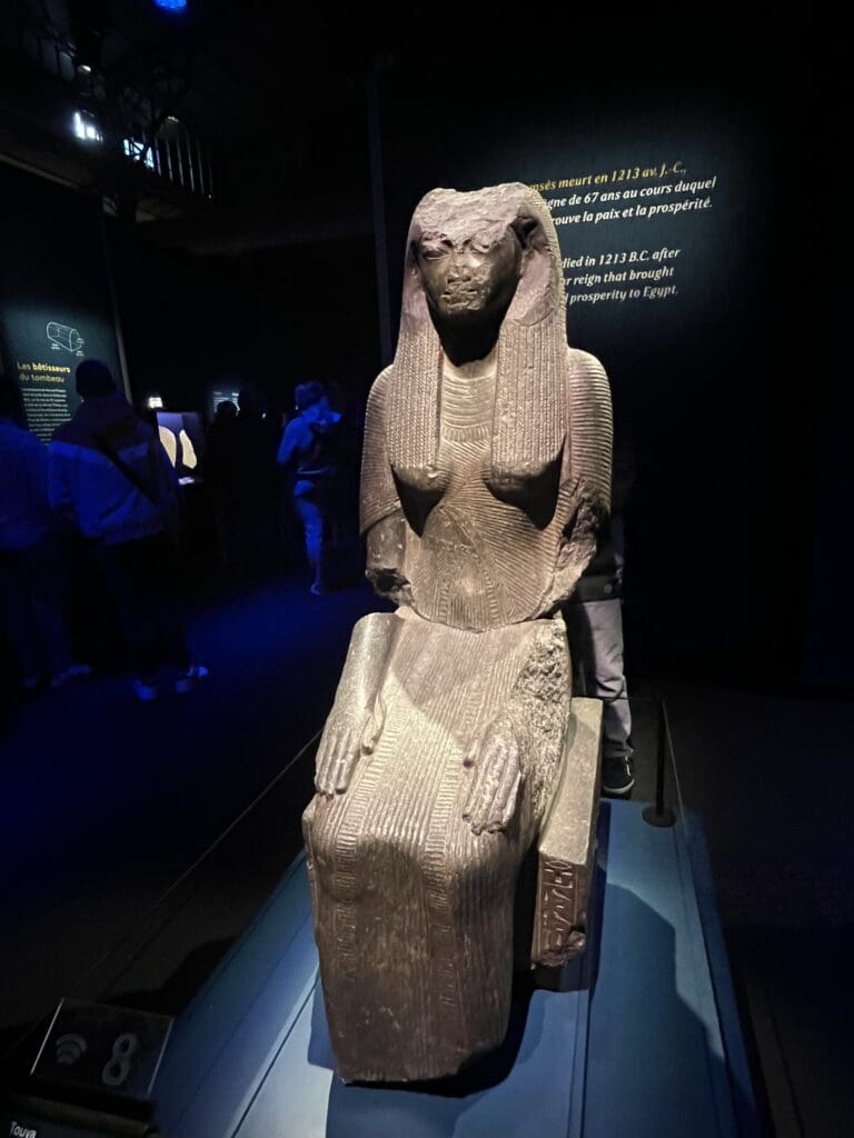 Limestone statue of Ramses II mother Tuya