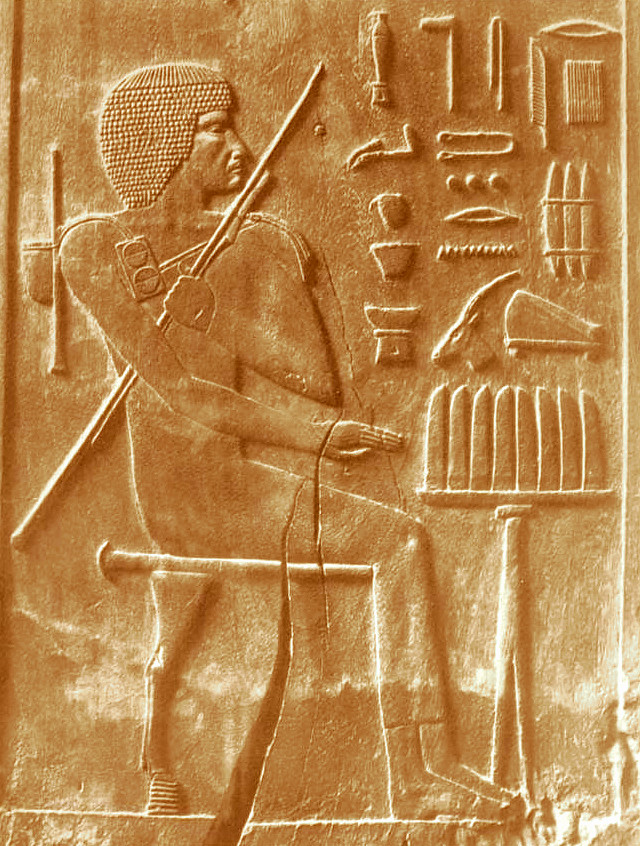 Hesy-re – scribe, dentist, official of Djoser, 3rd Dynasty from reliefs and wooden panels in his Sakkara tomb (© Cairo Museum)