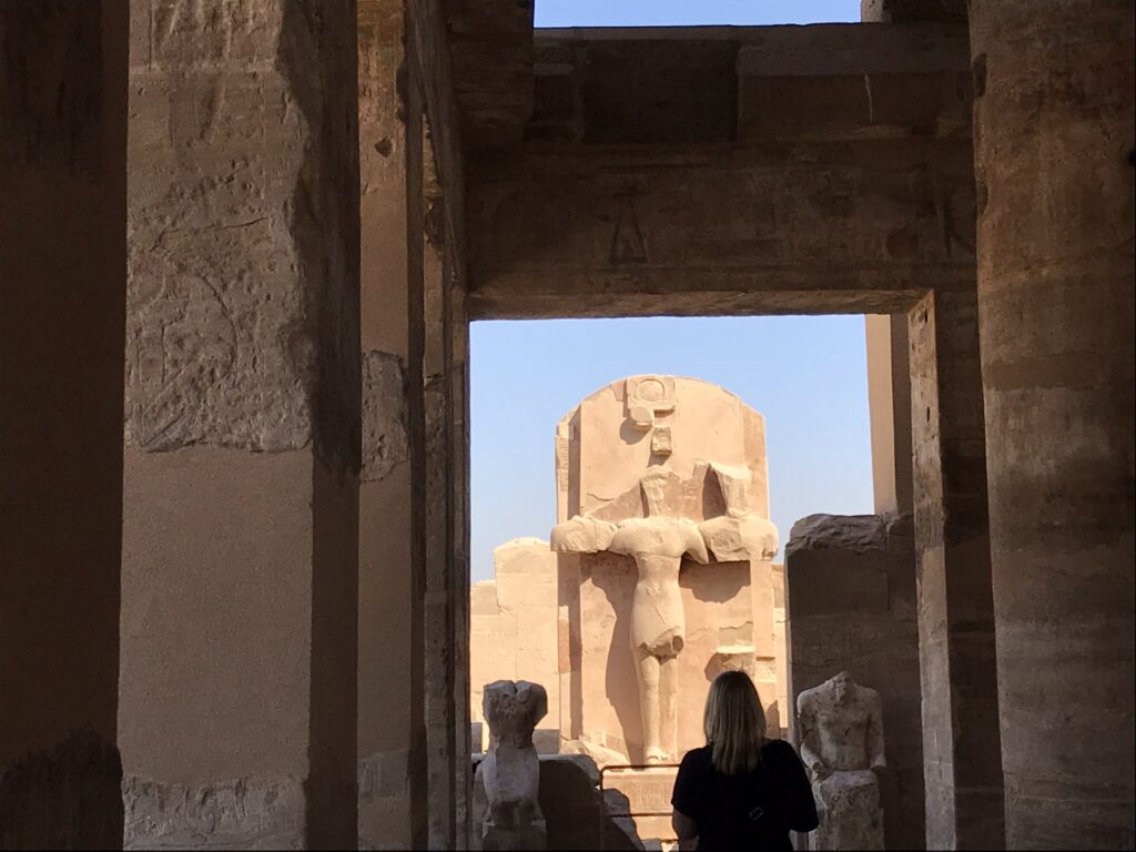 Entering the Ptah Temple at Karnak