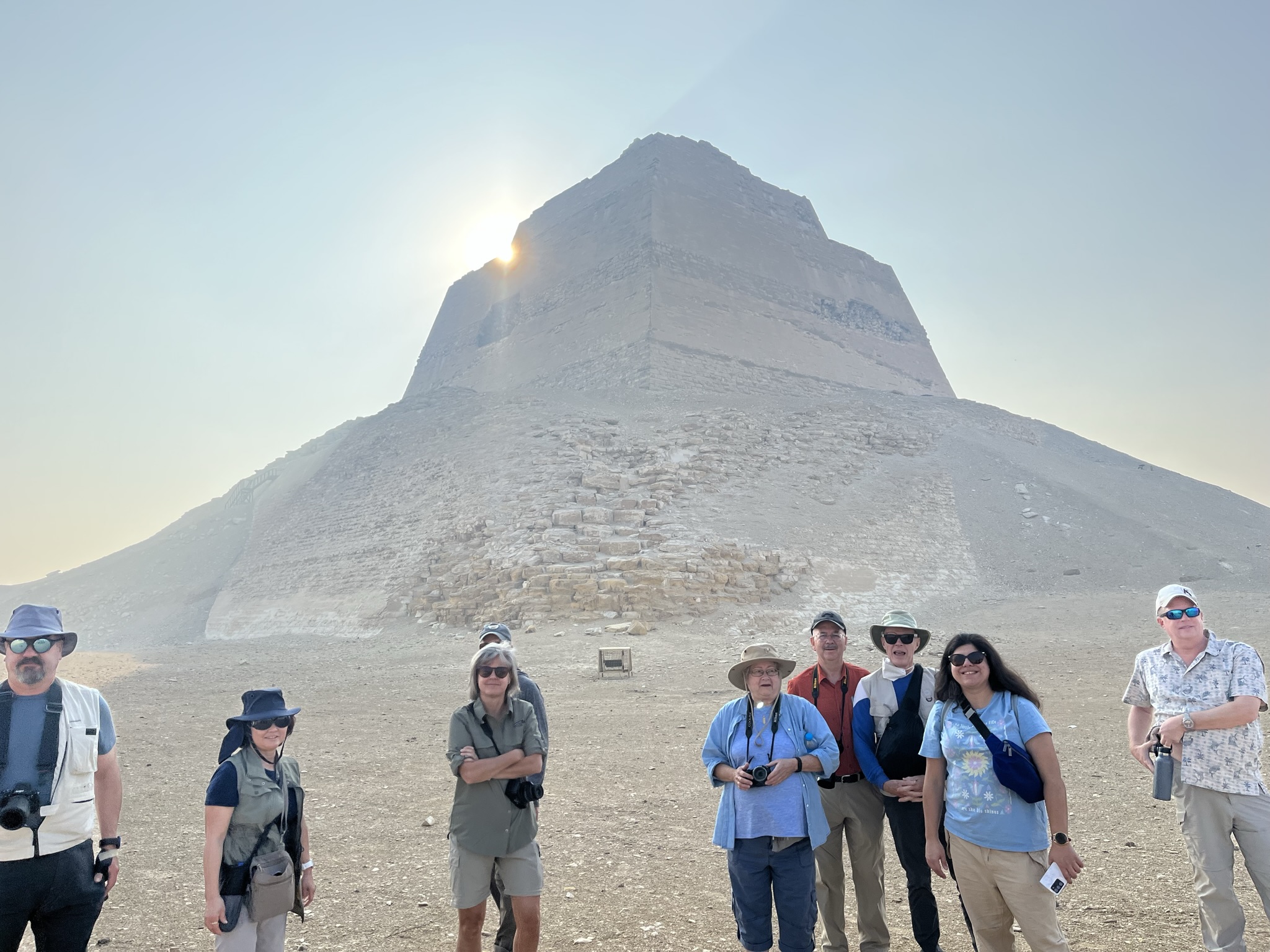Special visit to the collapsed Meidum Pyramid i- 2nd pyramid ever built.