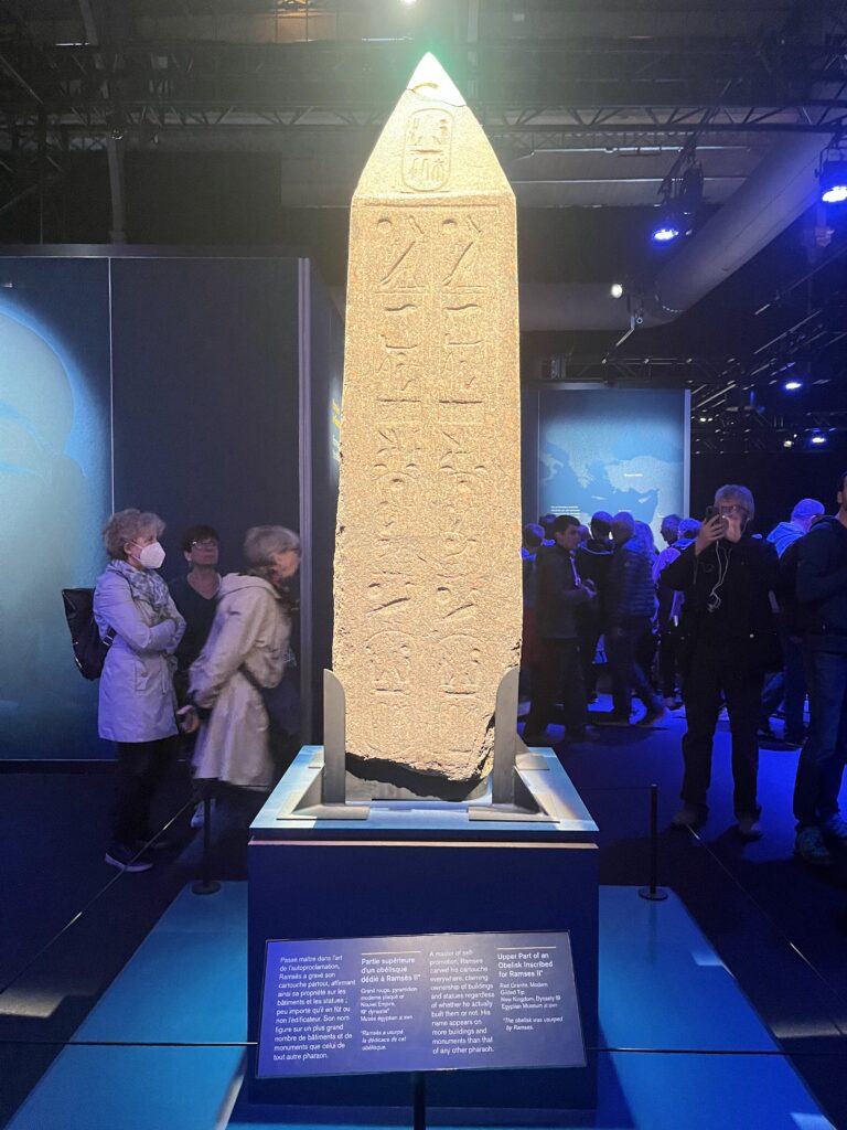 Tip of red granite obelisk - repurposed by Ramses the Great