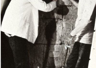 Carter and Carnarvon opening the Burial Chamber in 1923 image: The Griffith Institute