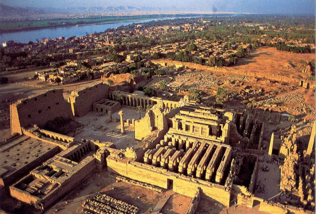 karnak arial_hypostyle1: Ancient Egyptian Temple